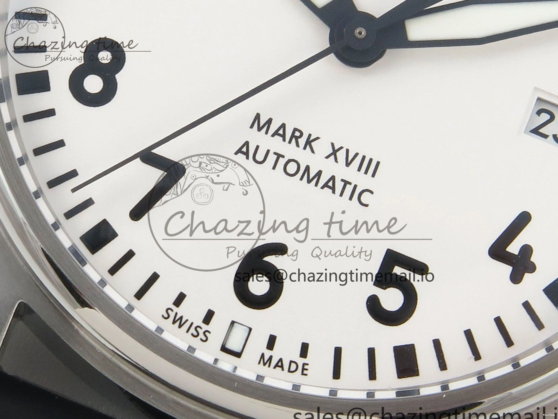 MIROTIME 0320 SunProtective Pilot Mark XX BLSF SS 1:1 Best Edition White Dial on Black Rubber Strap MIYOTA 6995